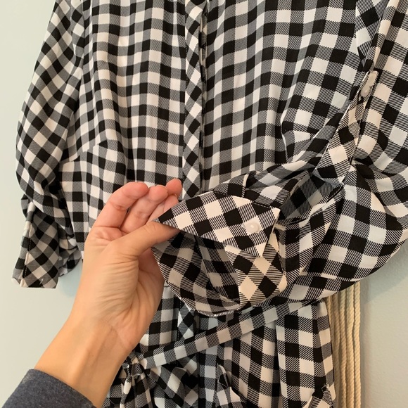The Limited Gingham Twill Shirt Dress NWT - Picture 3 of 4